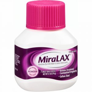 how long miralax stays in your systems.