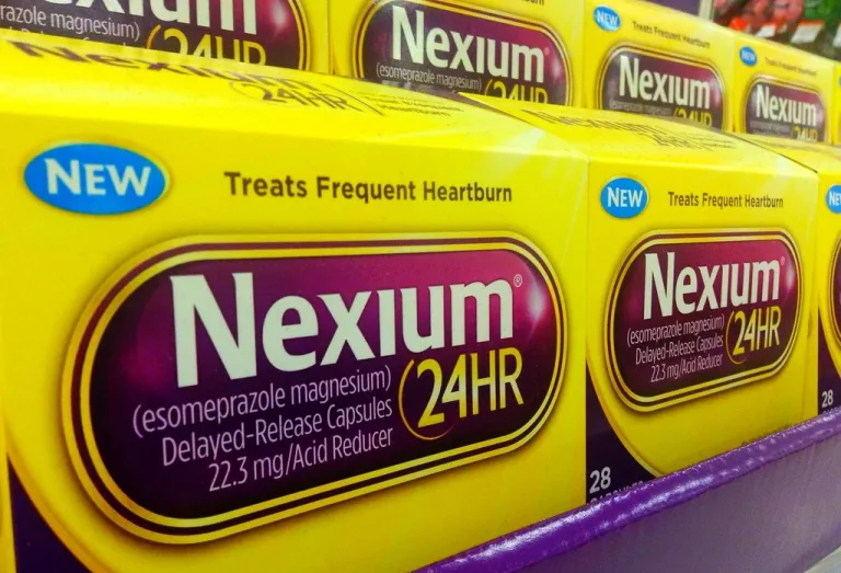 take nexium after a meal
