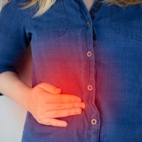 sharp liver pain