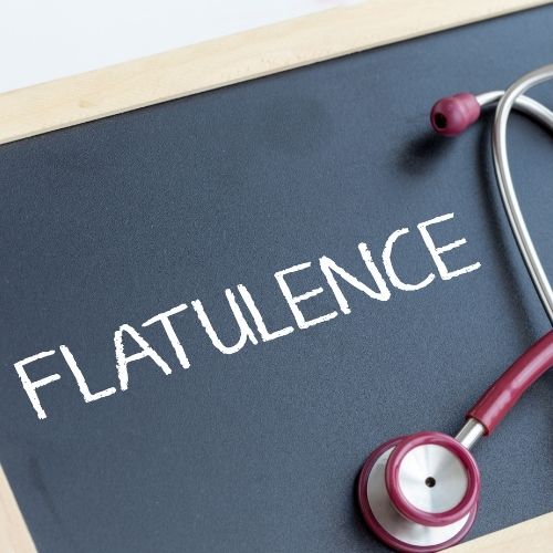 Flatulence with mucus discharge