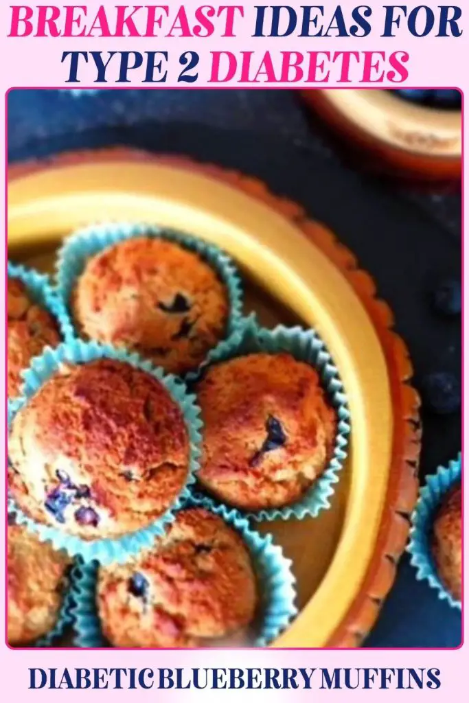 Diabetic Blueberry Muffins made with almond flour and blueberries, giving a wholesome breakfast option that’s enjoyable and blood sugar-conscious.