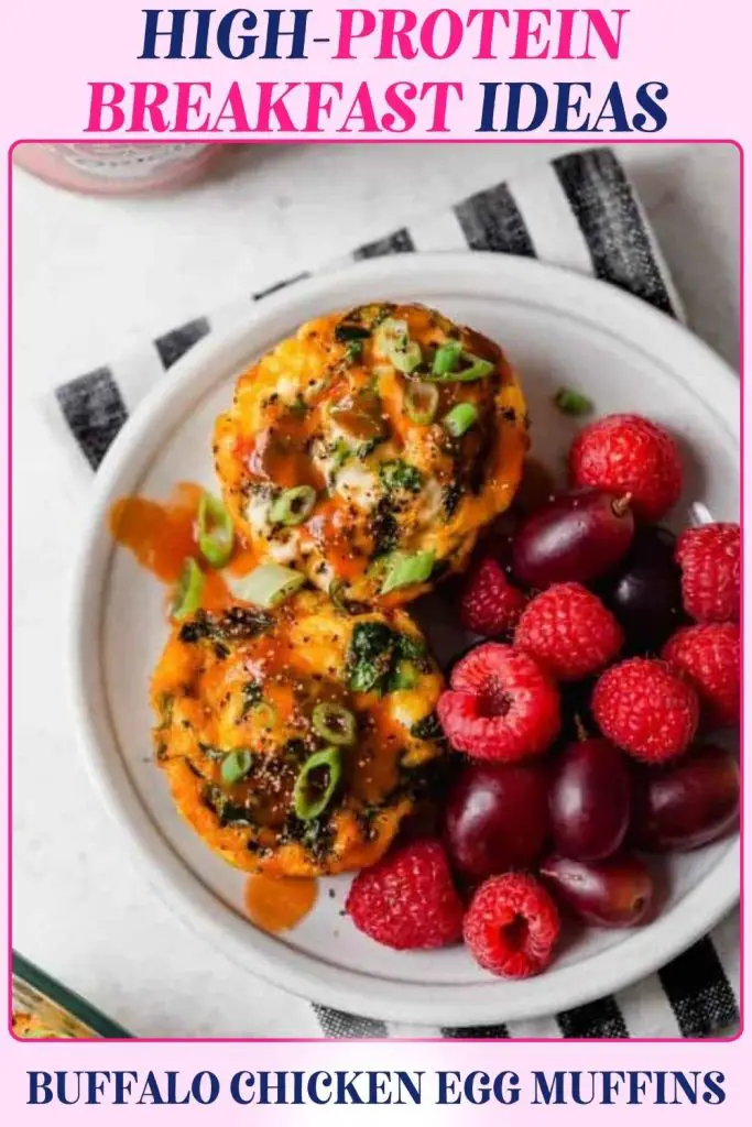 Buffalo chicken egg muffins high-protein breakfast recipe, delivering bold flavor, portion control, and plenty of protein to support lean muscle building and weight management.